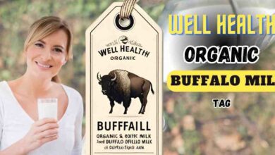 wellhealthorganic buffalo milk tag